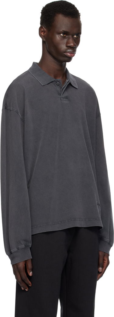Polo tričko Alexander Wang Alexander Wang Long Sleeve Polo Šedá | 6CC1251072, 1
