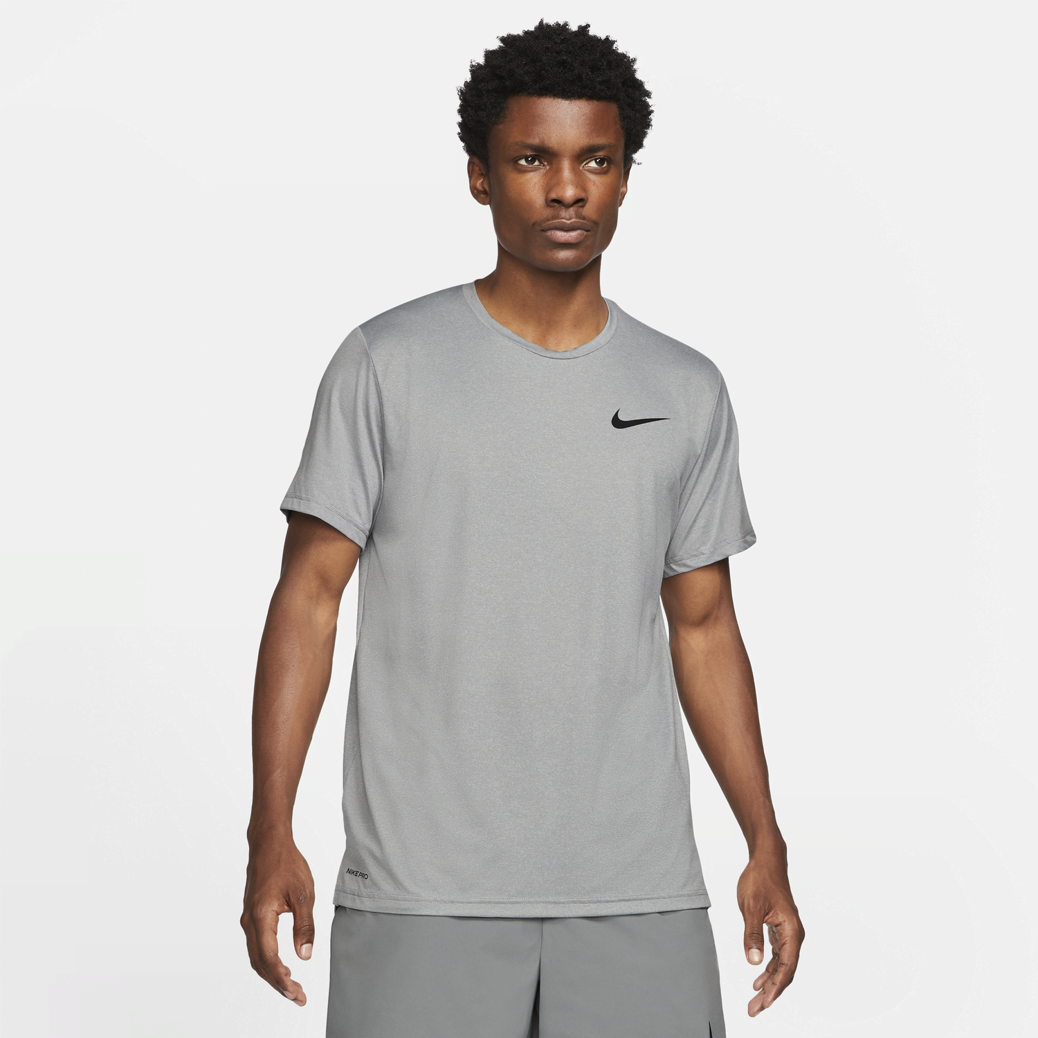Tričko Nike Pro Dri-FIT Short-Sleeve Top Šedá | CZ1181-073, 0
