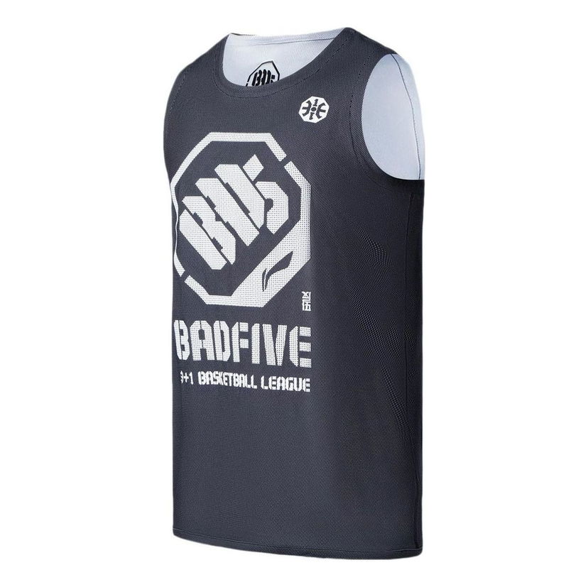 Tielko Li-Ning Bad Five Series Basketball Jersey Šedá | AAYR371-6