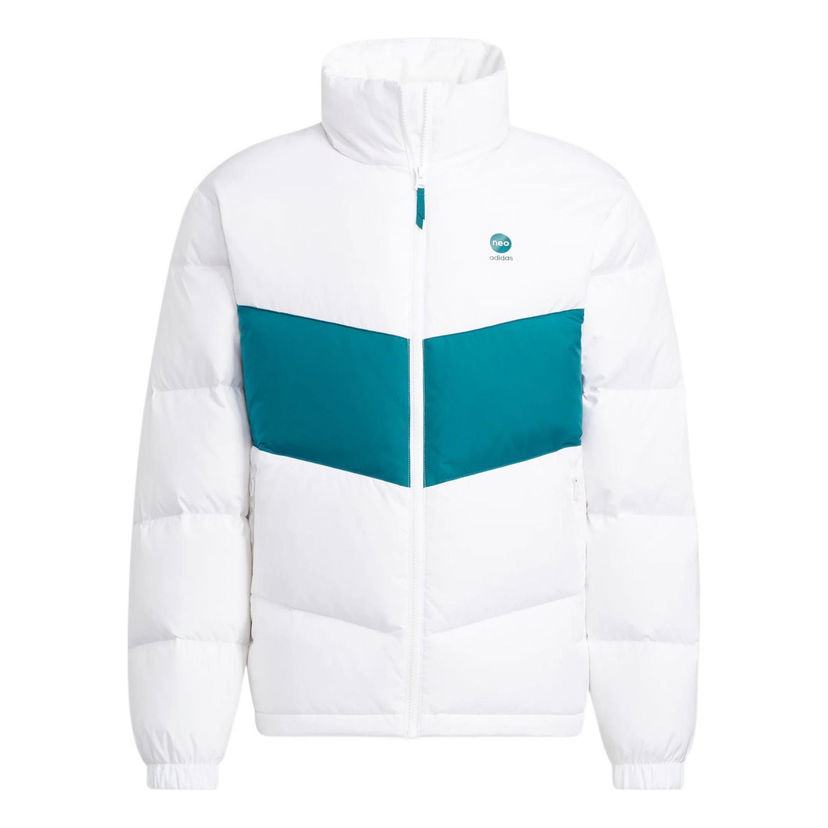 Prešívaná bunda adidas Originals Neo Chevron Puffer Jacket Biela | HM6174
