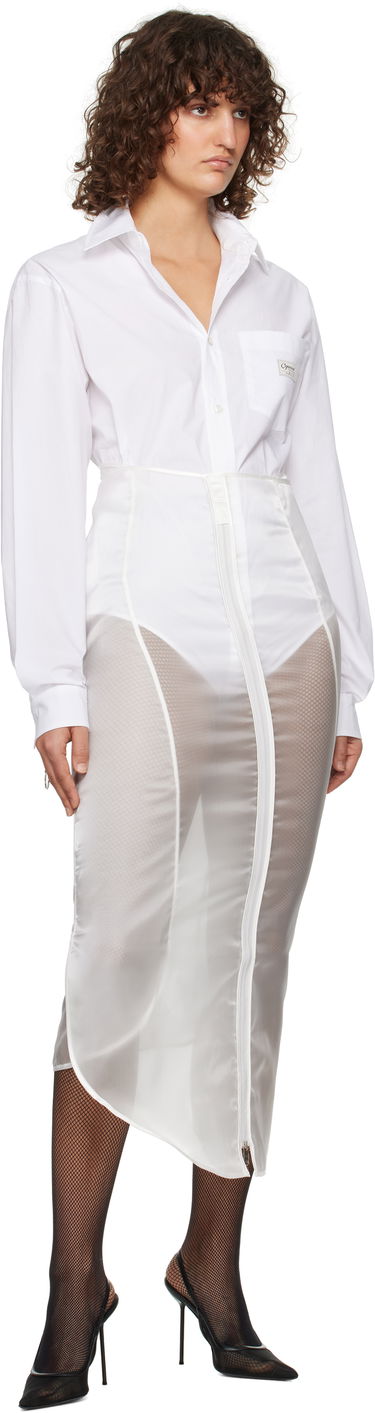 Sukňa Coperni Coperni Organza Maxi Skirt Biela | COPJ68F3014, 3