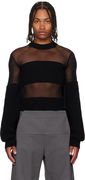 Jean Paul Gaultier Mesh Cut Out Detail Top