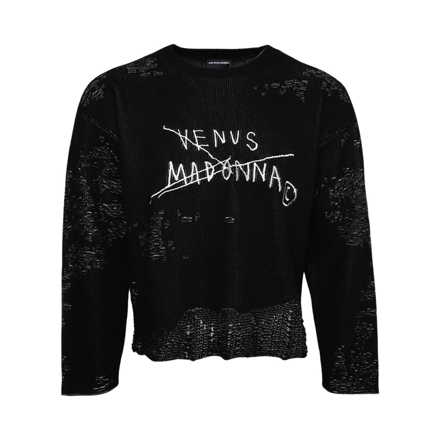 Sveter MISBHV Basquiat Edition Venus Madonna Destroyed Knit Čierna | 122U700B, 1