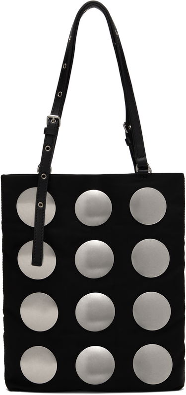 Tote bag We11done We11done Round Studded Mini Tote Čierna | WD-AB0-25-476-U-BK, 0