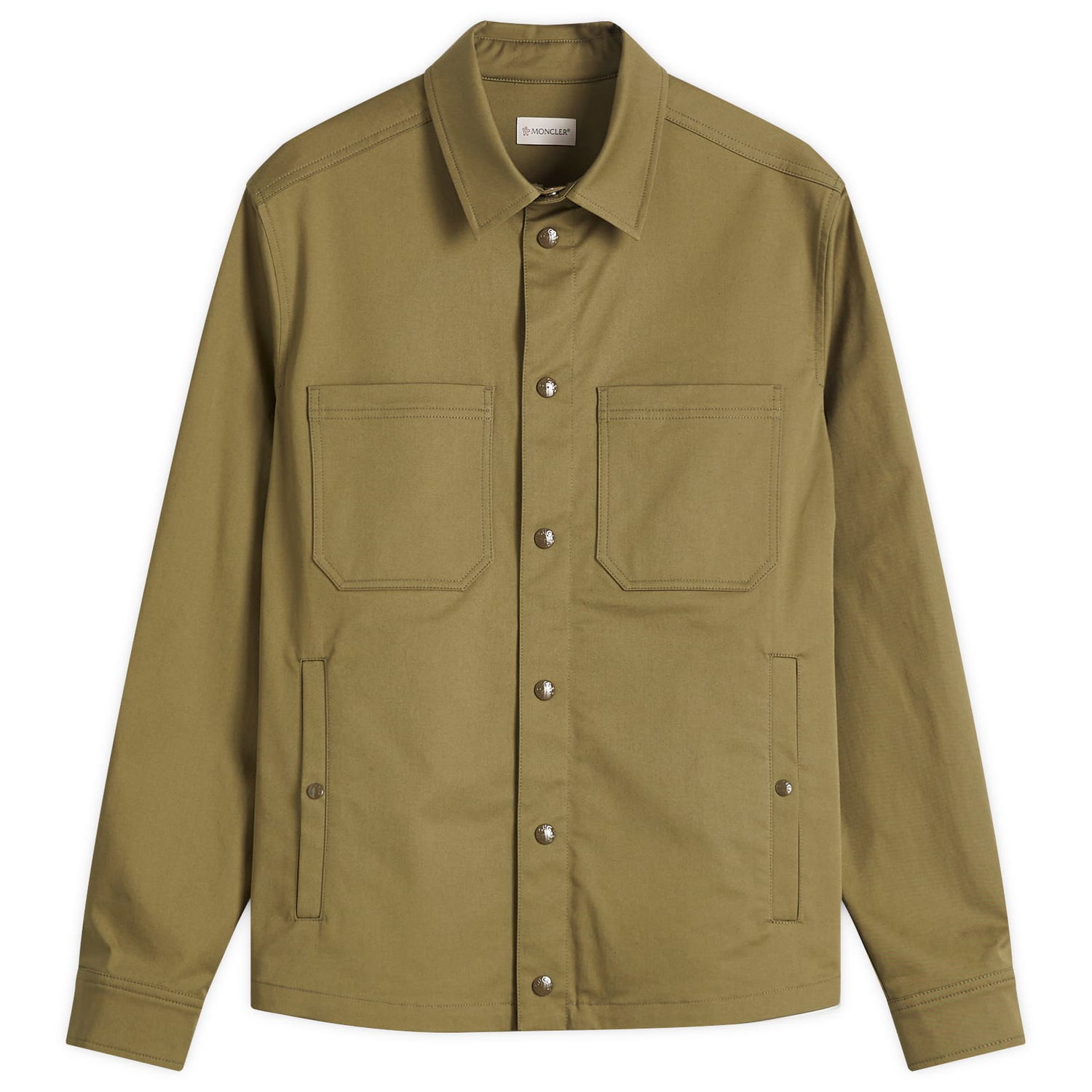 Košeľa Moncler Moncler Gabardine Cotton Shirt Zelené | 2F000-22-57448-81M, 0