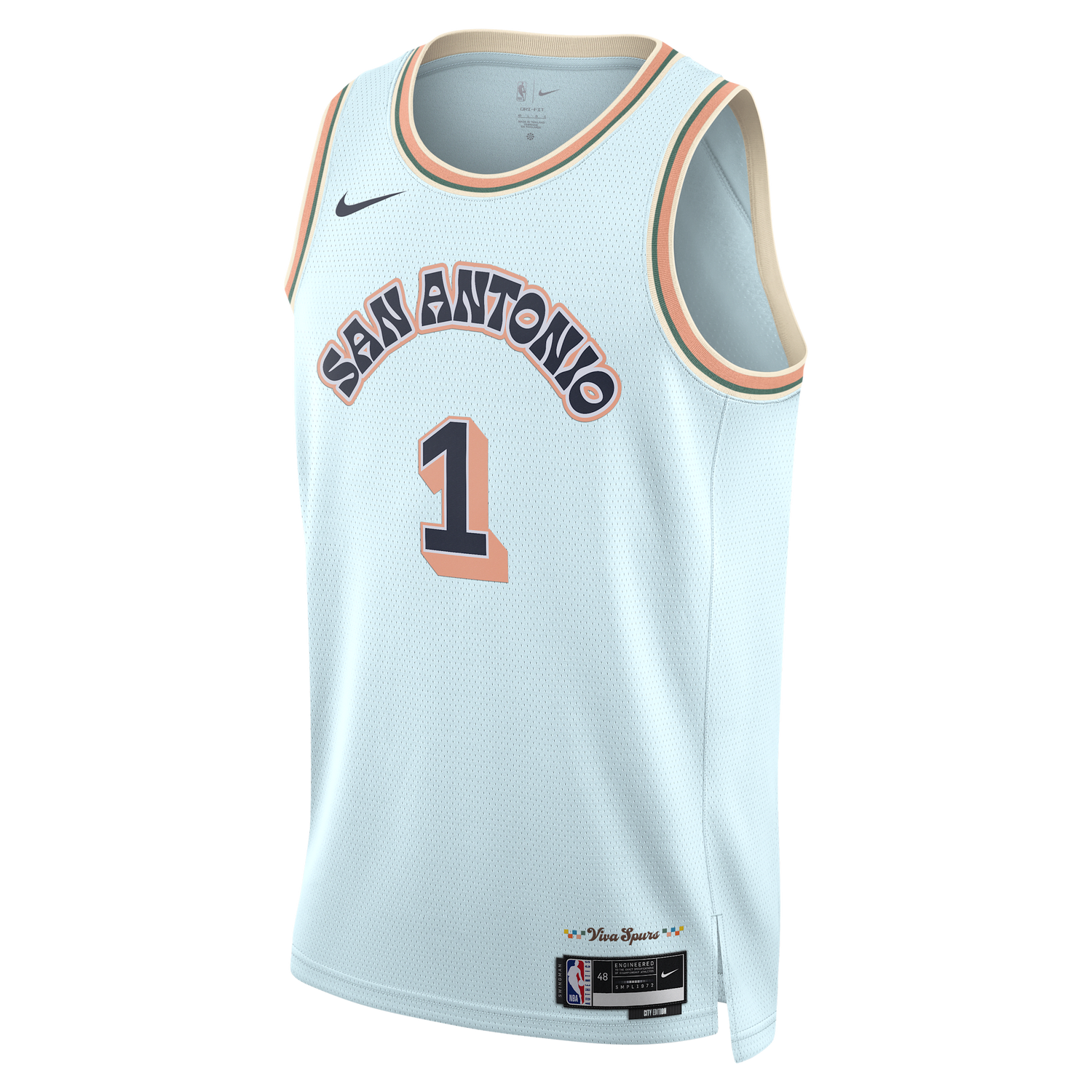 Dres Nike Dri-FIT NBA Swingman Victor Wembanyama San Antonio Spurs City Edition 2024/25 Jersey Modrá | FQ4360-474, 1