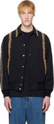 WACKO MARIA 50's Leopard Trim Jacket