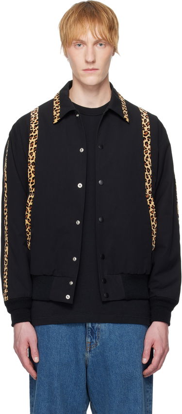 Bomber bunda WACKO MARIA WACKO MARIA 50's Leopard Trim Jacket Čierna | 25SS-WMO-BL14, 0