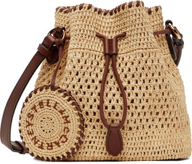Kabelka Stella McCartney Stella McCartney Falabella Raffia Crochet Bucket Bag Béžová | 7B0153WP0376, 0