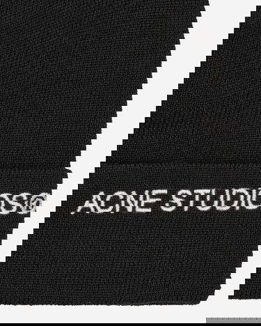 Kulicha Acne Studios Embroidered Logo Beanie Čierna | C40334- 900, 5