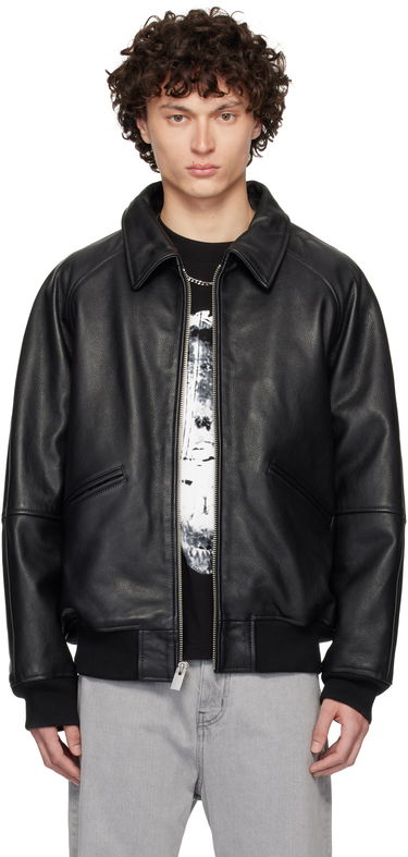 Bomber bunda 1017 ALYX 9SM ALYX 9SM Varsity Leather Jacket Čierna | AAMOU0545LE01, 0