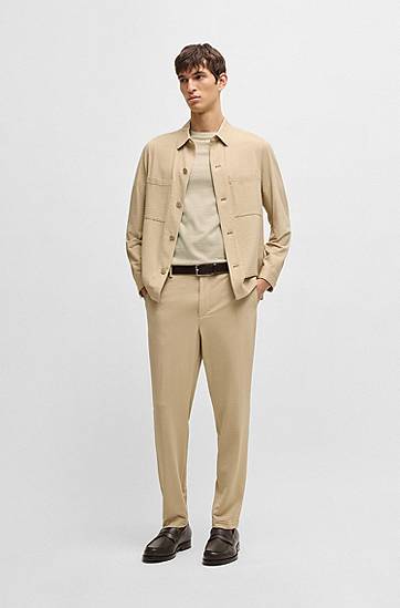 Tričko BOSS Slim Fit T-Shirt Béžová | 50536847, 1