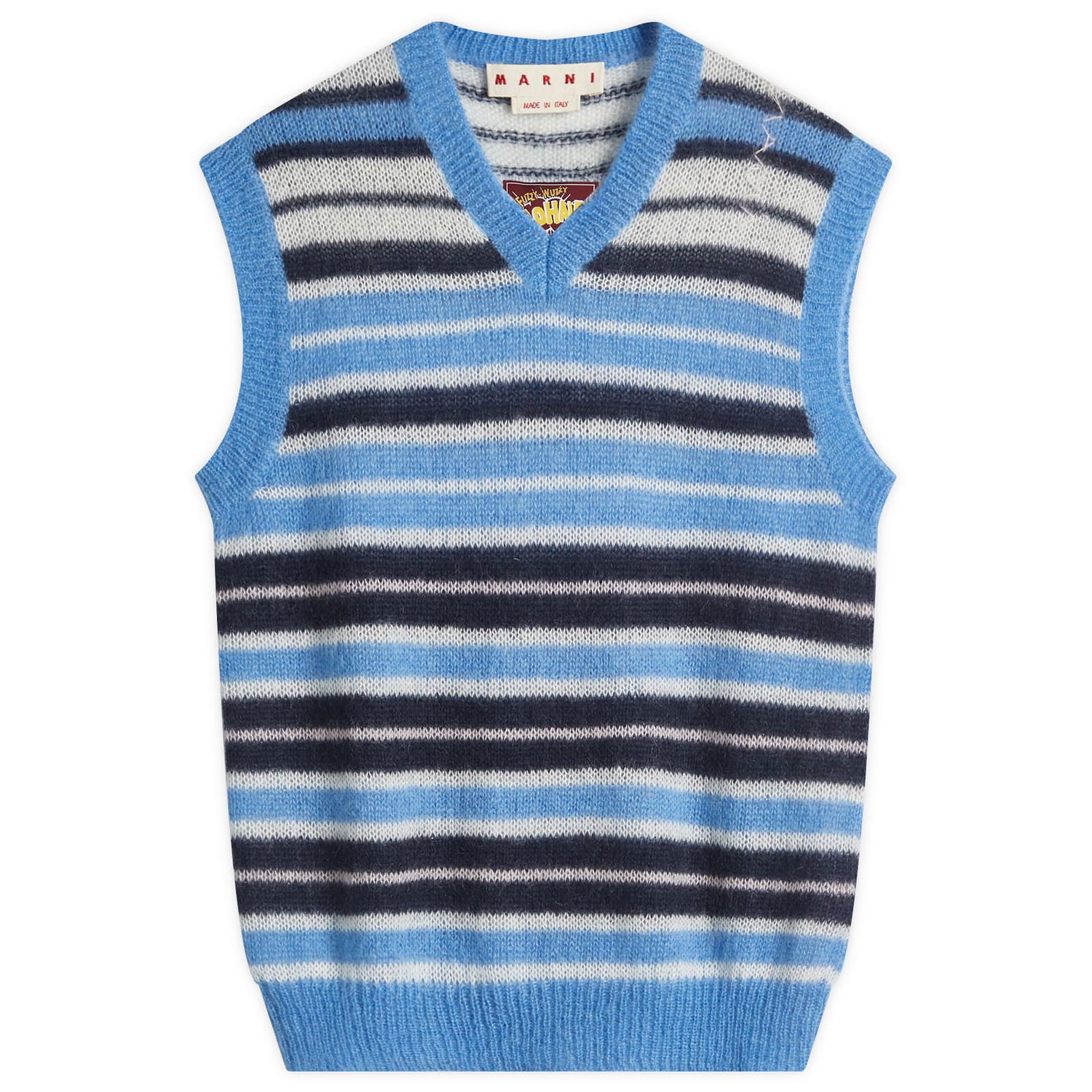 Sveter Marni Marni Stripe Mohair Vest Modrá | CVMG0136Q0-UFU178-STB26, 0