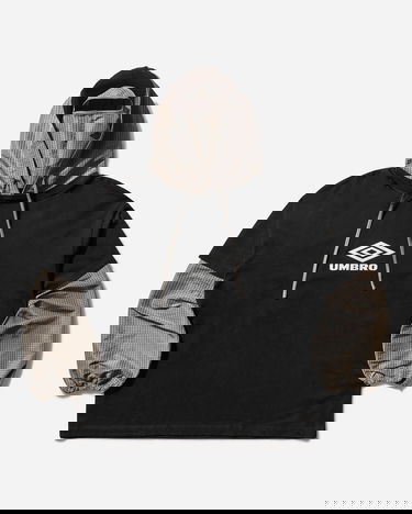 Mikina Umbro Cut Up Plaid Masked Hoodie Čierna | UBMW0365JY106 BLK0047, 1