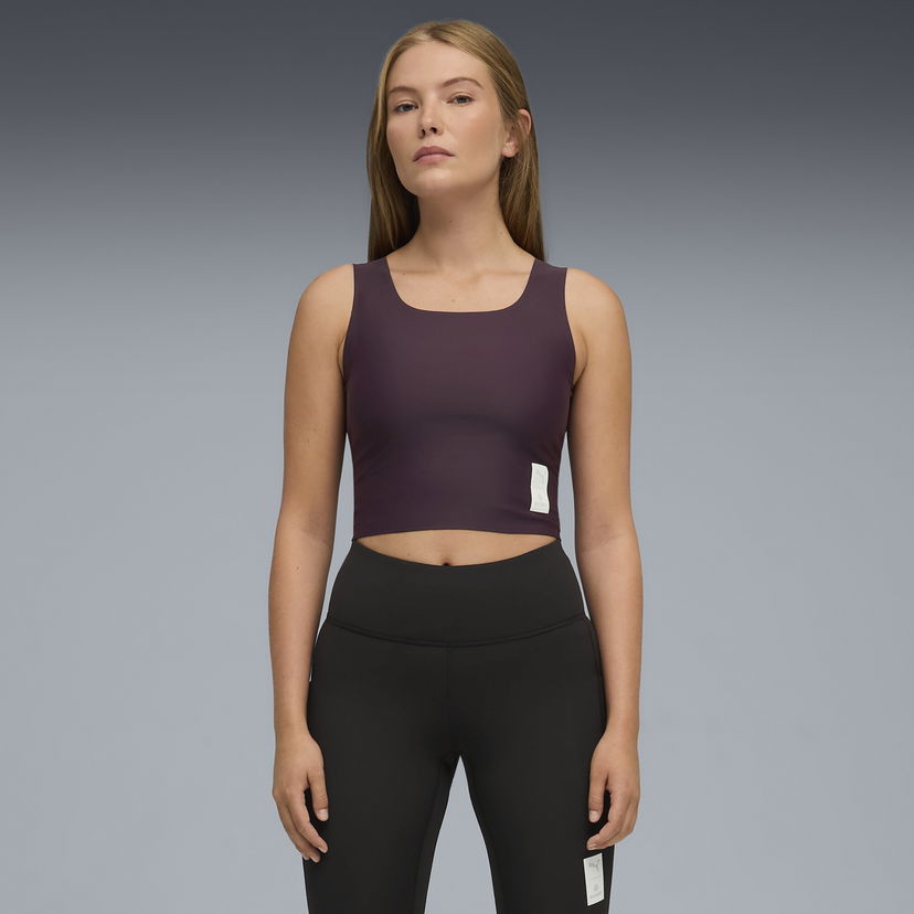 Crop Top Puma PUMA x SAYSKY Crop Running Tank Top Fialová | 527559_88