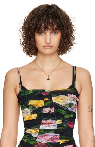 Náhrdelník Dolce & Gabbana Dolce&Gabbana Cross Pendant Necklace Metalická | WNQ4S2 W1111, 1