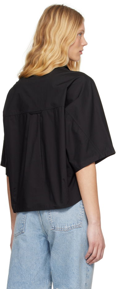 Košeľa AGOLDE AGOLDE Merrin Cropped Short Sleeve Shirt Čierna | A7353-1769, 2