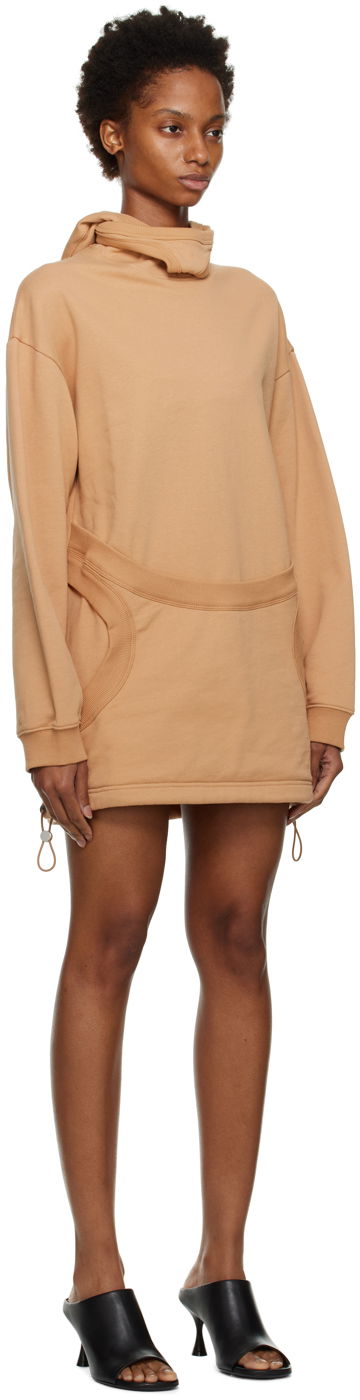 Mikina Dion Lee Interlock Mask Hoodie Dress Čierna | C3079F22, 4