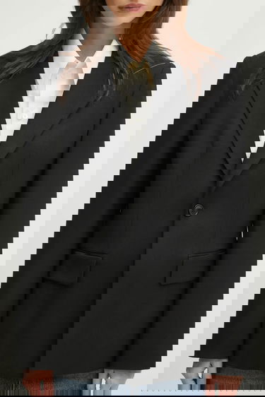 Bunda Maison Margiela MM6 Maison Margiela Wool Blend Blazer Čierna | S52BN0141, 3