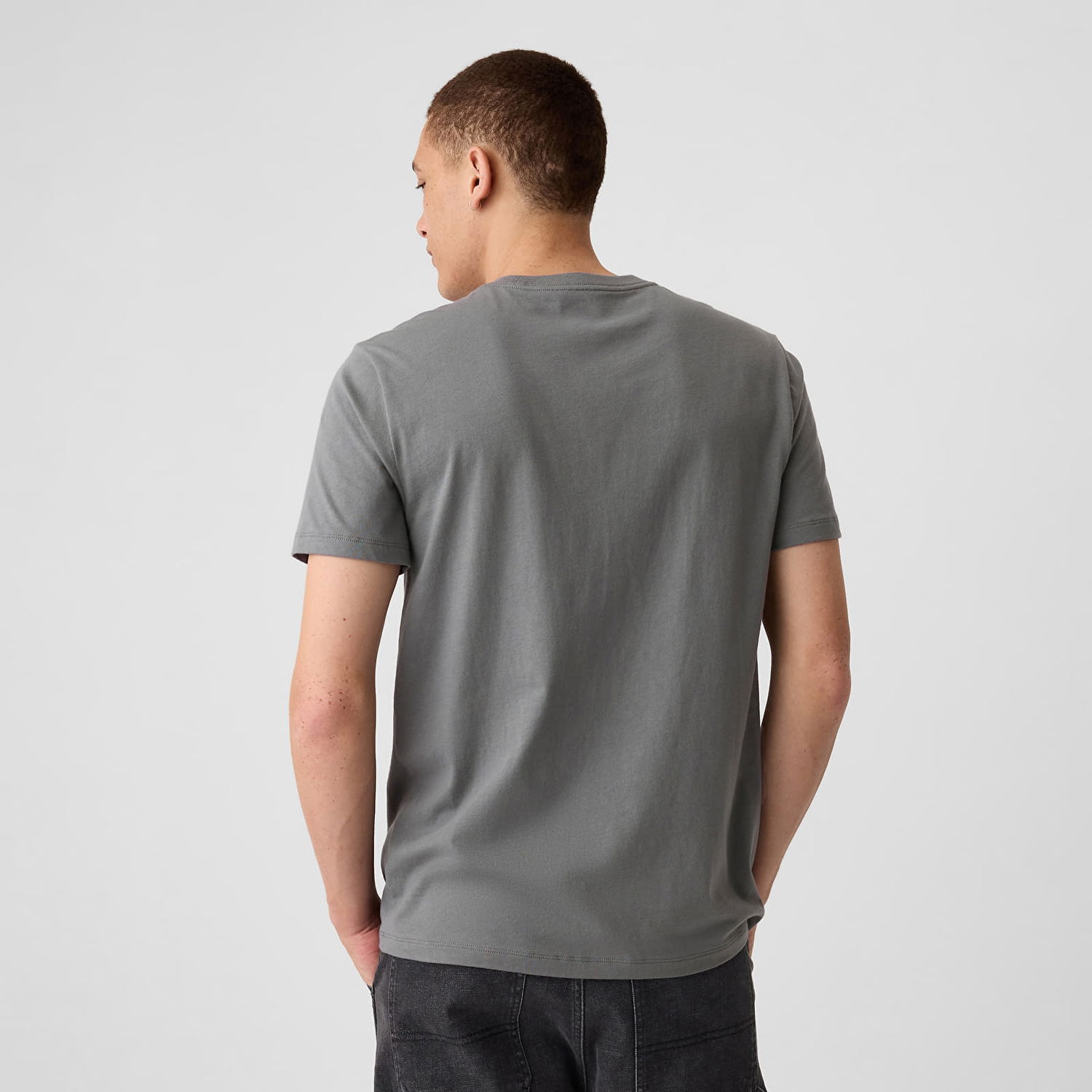 Tričko GAP T-shirt Logo Tee New Shadow S Šedá | 856659-12, 1
