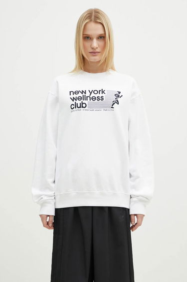 Sveter Sporty & Rich Sporty & Rich USA Wellness Club Sweatshirt Biela | ST071506128WH01, 0