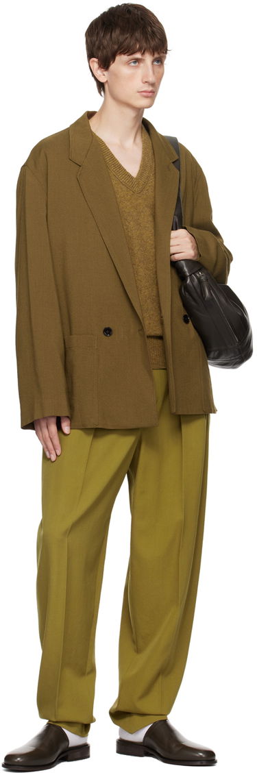 Sveter LEMAIRE Lemaire V-Neck Sweater Hnedá | TO1101 LK085, 3