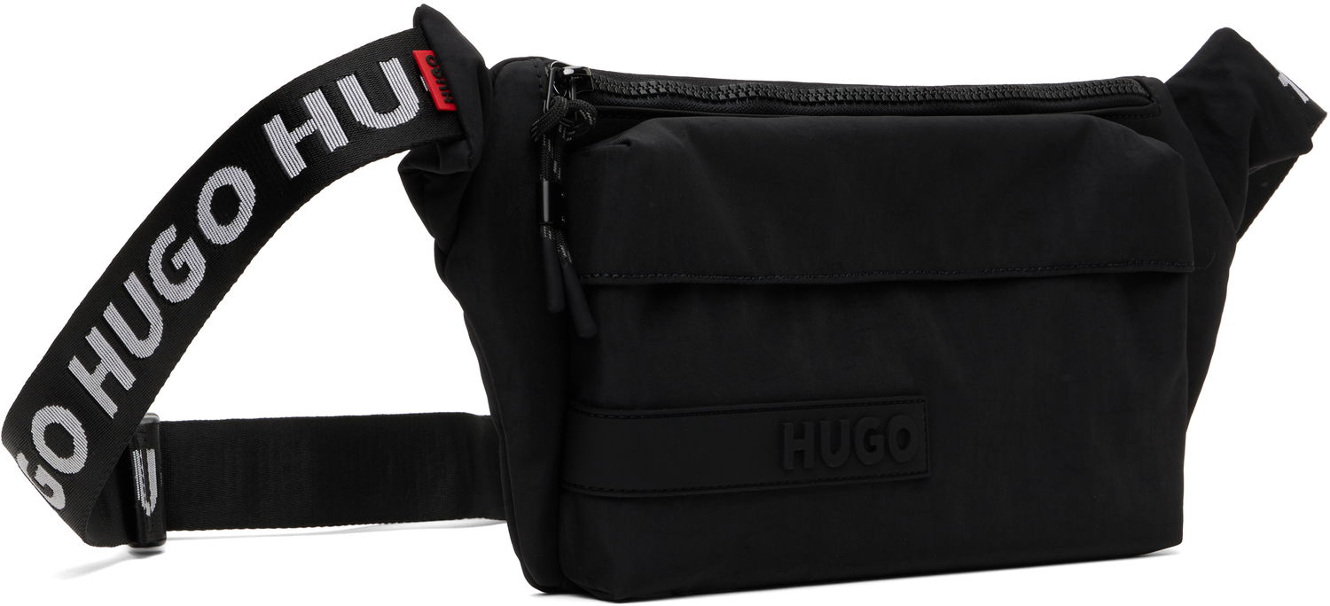 Ľadvinka BOSS Logo Patch Belt Bag Čierna | 50541968, 1
