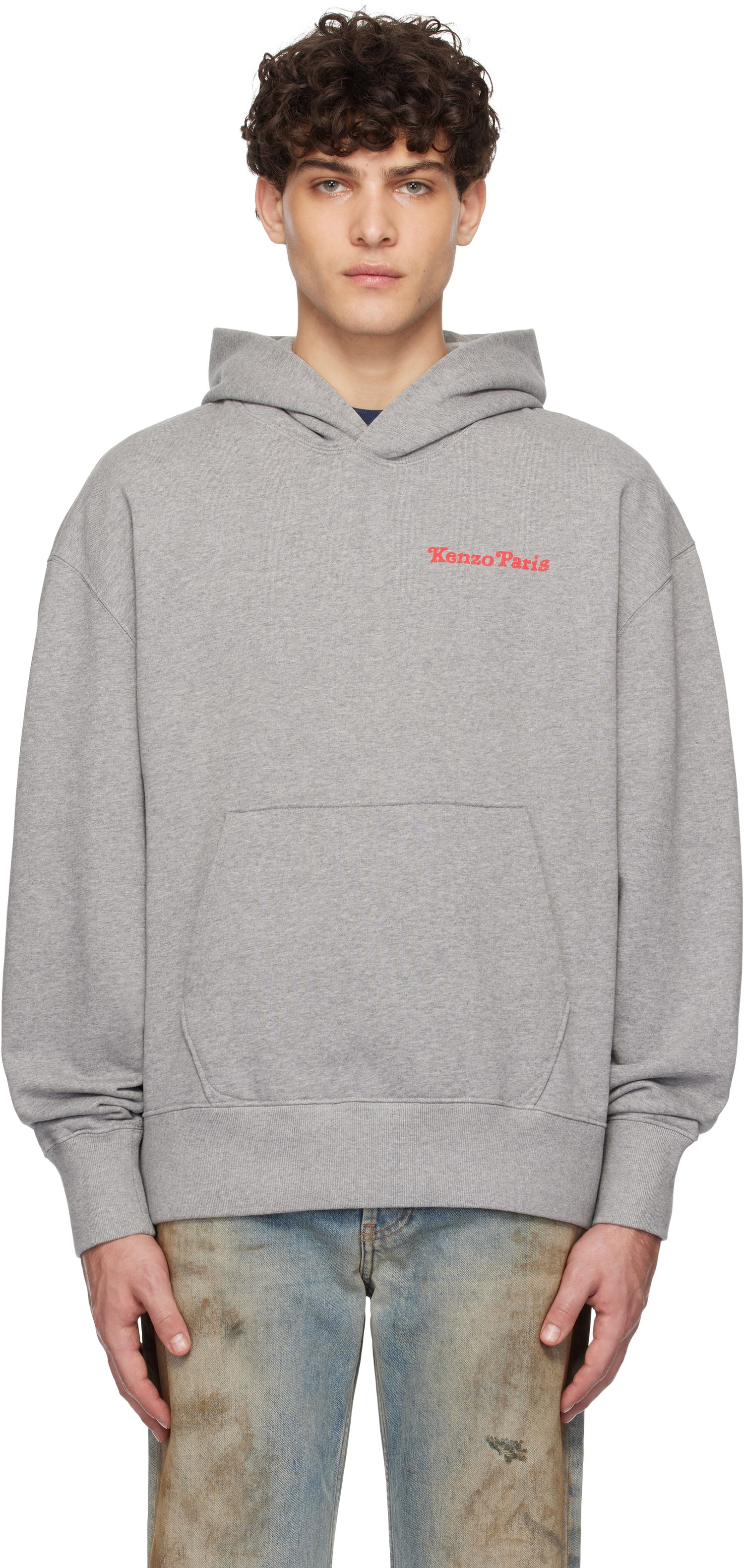 Mikina KENZO Paris VERDY Edition Oversized Hoodie Šedá | FF58SW2404MF, 0