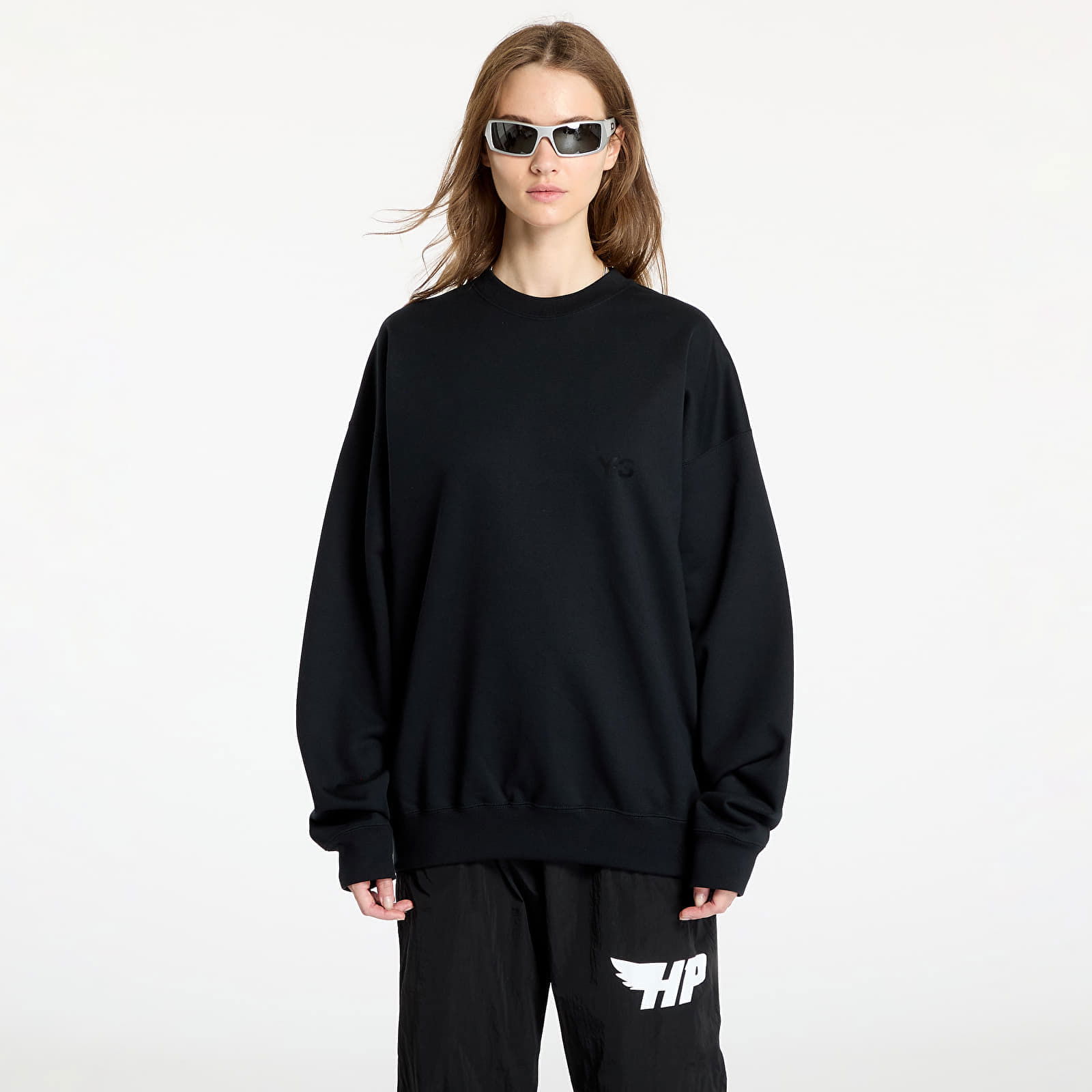 Black Bonded-Logo Sweatshirt