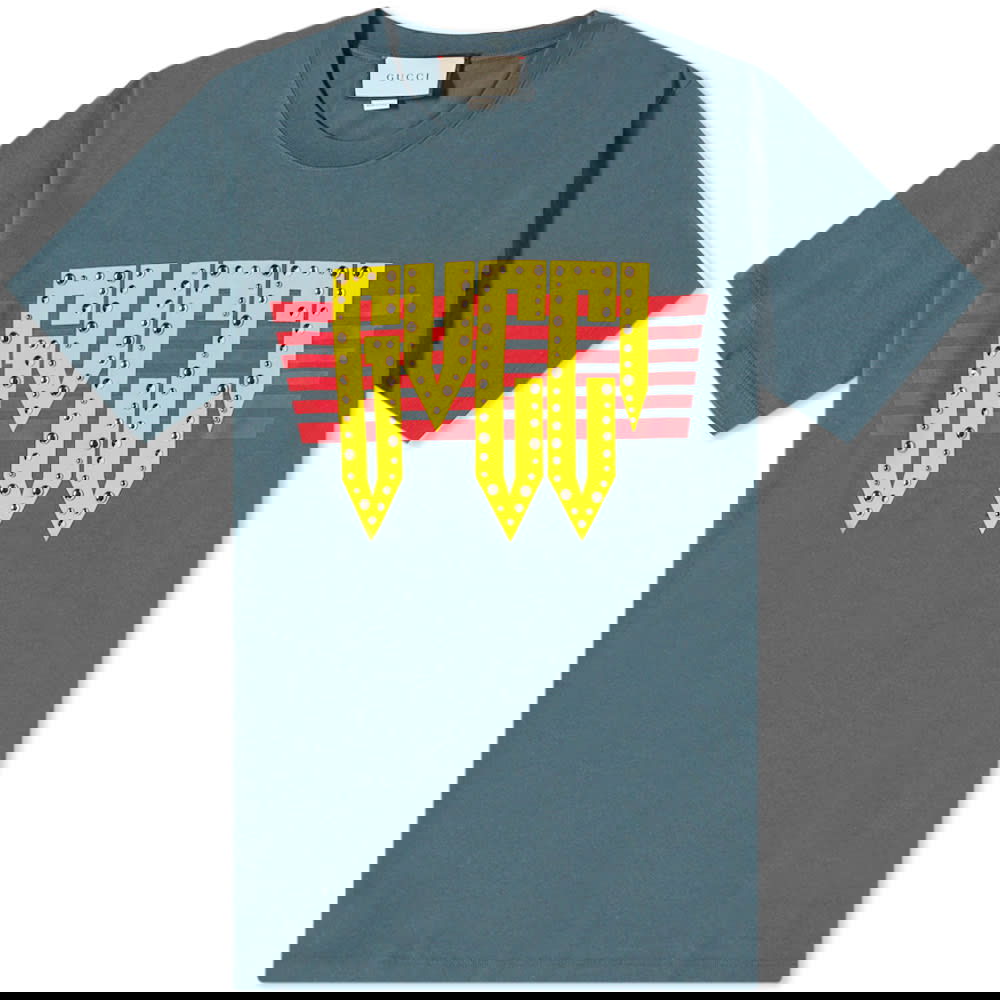 Tričko Gucci Rock Tee Zelené | 616036-XJEUD-1117, 0