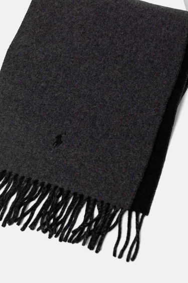 Šál Polo by Ralph Lauren Wool Scarf With Tassels Šedá | 455954371, 1