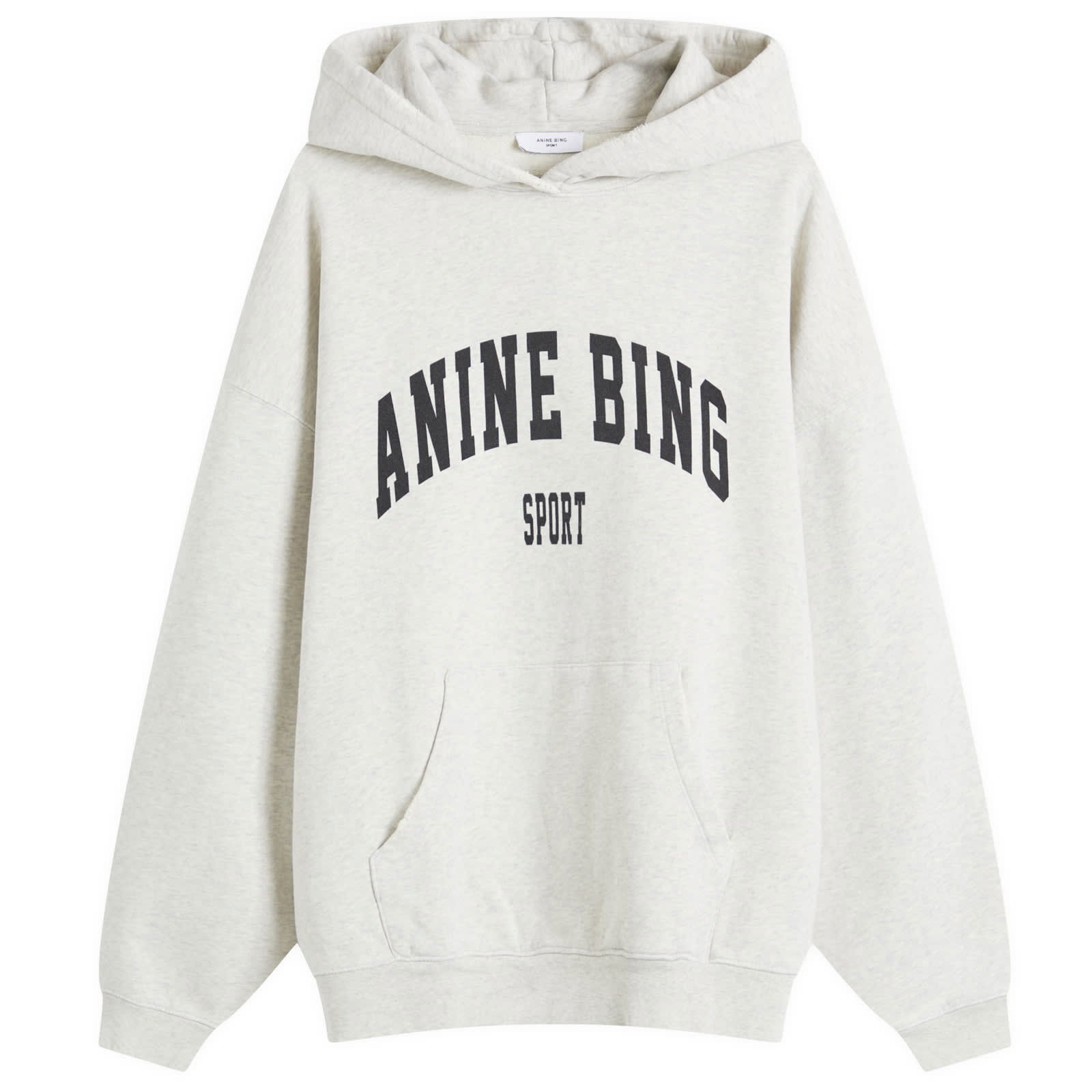 Harvey Grey Melange Hooded Sweatshirt