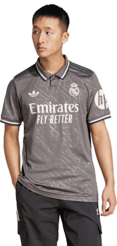 Polo tričko adidas Originals Real Madrid Originals 2024/25 Jersey Šedá | jx2119, 3