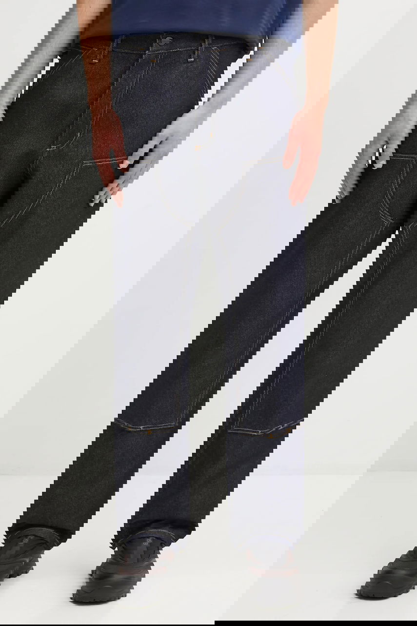 Džínsy Carhartt WIP Double Knee Jeans Navy | I032699.101, 0