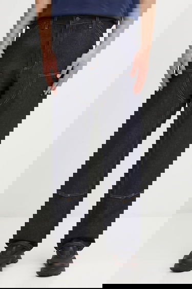 Džínsy Carhartt WIP Double Knee Jeans Navy | I032699.101, 0