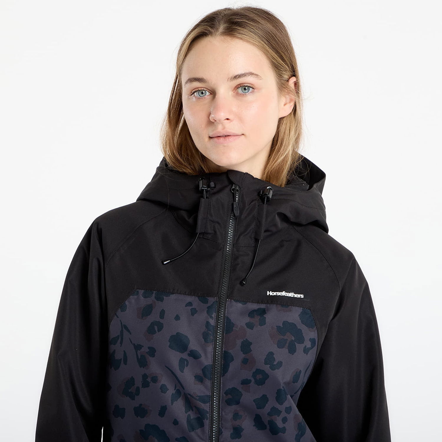 Bunda Horsefeathers Tay Jacket Floral Cheetah Čierna | OW232E, 1