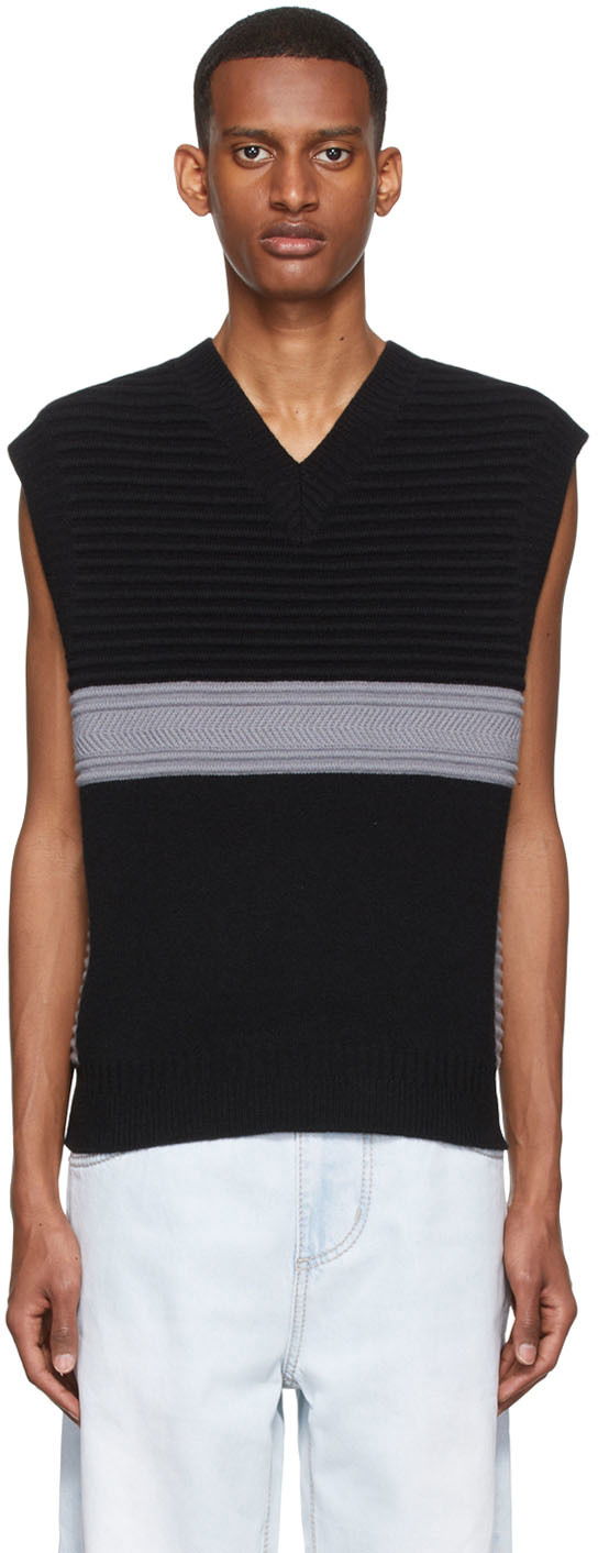 Sleeveless Ribbed Knit Vest