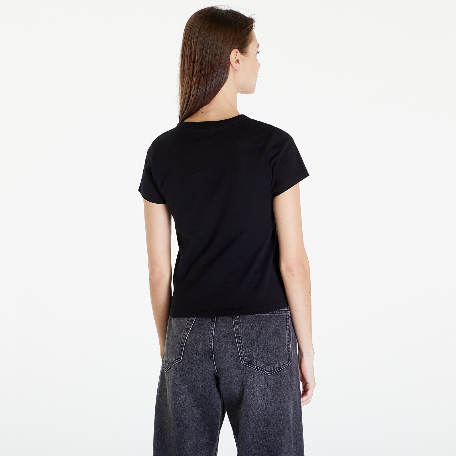 Women's T-Shirt Spiral Down Mini Black