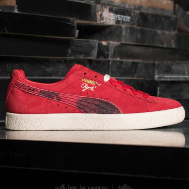 Tenisky a topánky Puma Clyde x Packer High Risk Red-Whisper White Červená | 36350702, 4