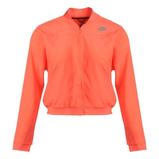 Bomber bunda Nike Nike Air Woven Quick Dry Reflective Logo Jacket Oranžová | CZ9143-854