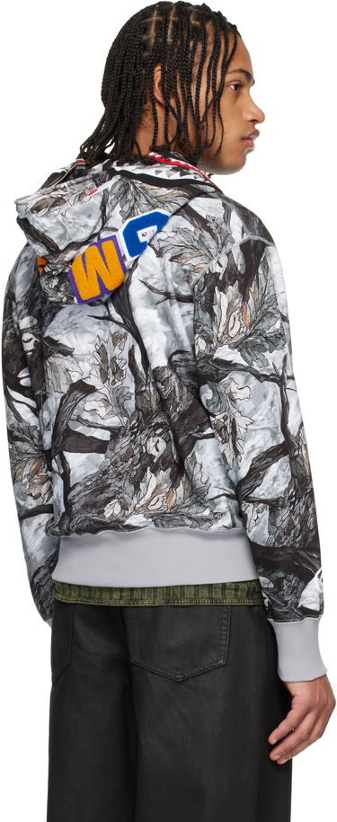 Mikina BAPE Tree Edge Camo Shark Full Zip Hoodie Rôznofarebný | 001ZPL802002L, 2