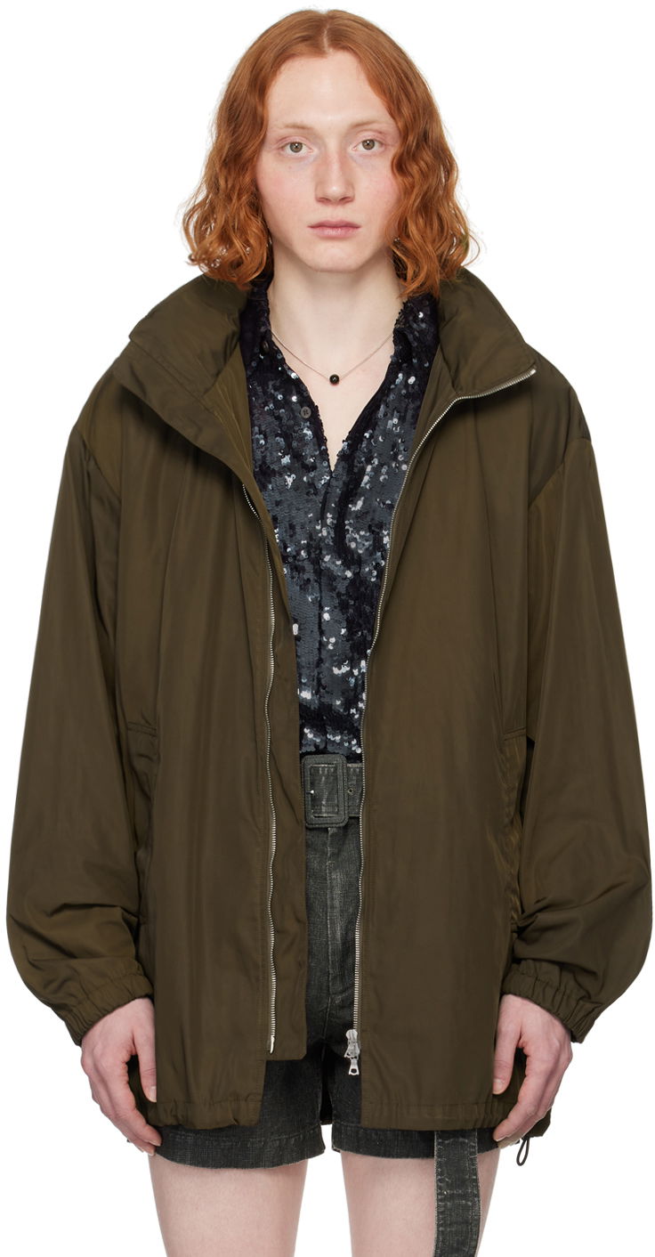 Vetrovka Dries Van Noten Funnel Neck Jacket Zelené | 241-020512-8210, 0