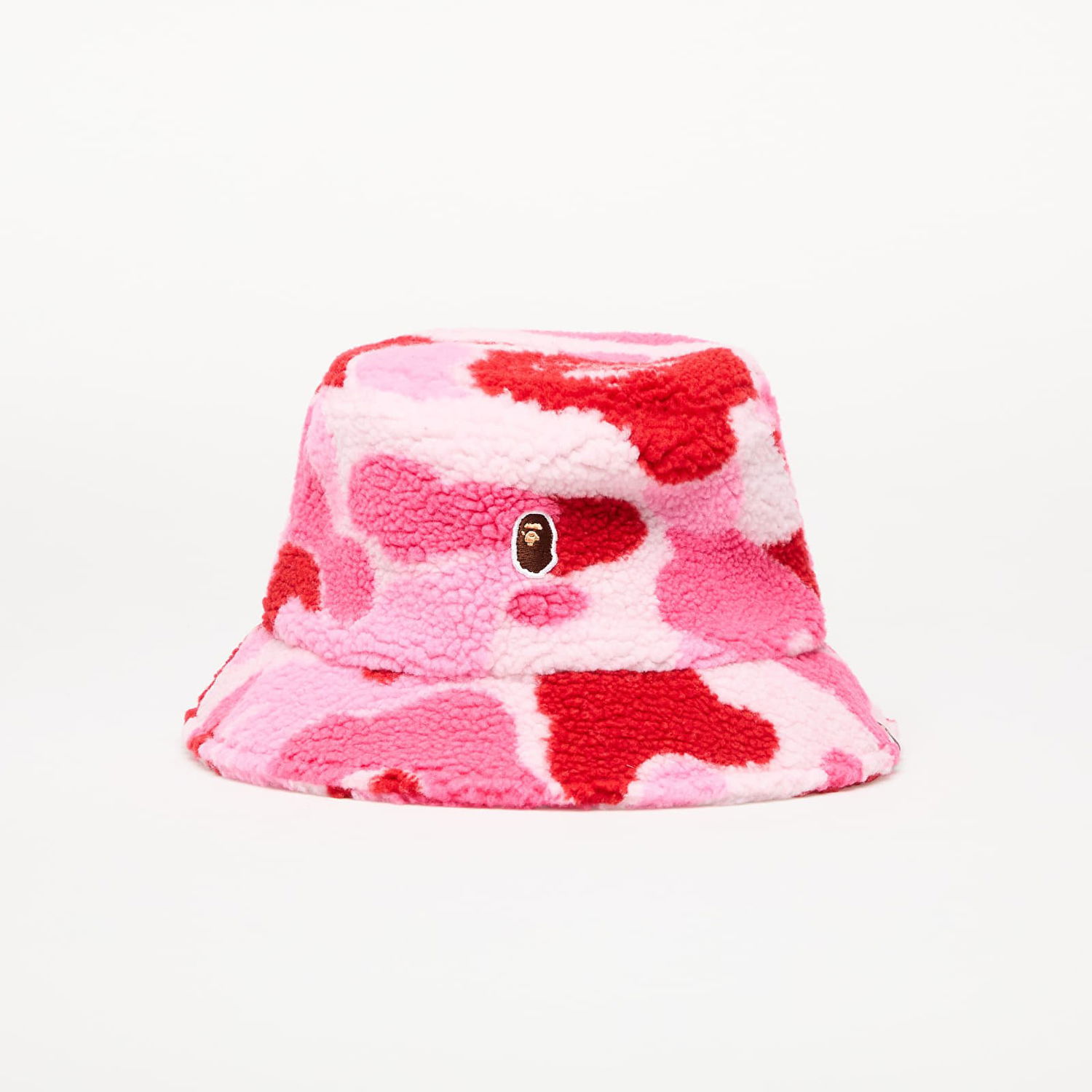 Klobúk BAPE A BATHING APE ABC Camo Boa Fleece Bucket Hat Ružová | 001HTK801006M PNK, 0