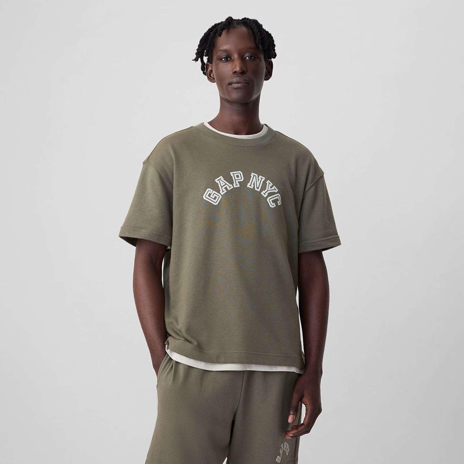 Mikina GAP Shortsleeve Crew Neck Top Sage Zelené | 862305-02, 0