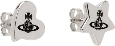 Náušnice Vivienne Westwood Priscilla Heart And Star Earrings Metalická | 6201033B-02P157-FJ, 2