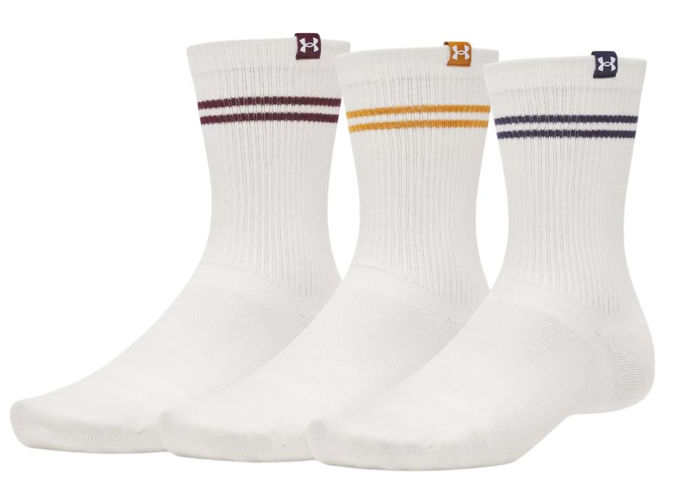 Ponožky Under Armour UA Sportswear Cotton Crew Socks Biela | 1390130-110, 0