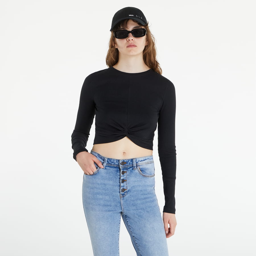 Crop Top Noisy May Twiggi Top Čierna | 27021336, 0