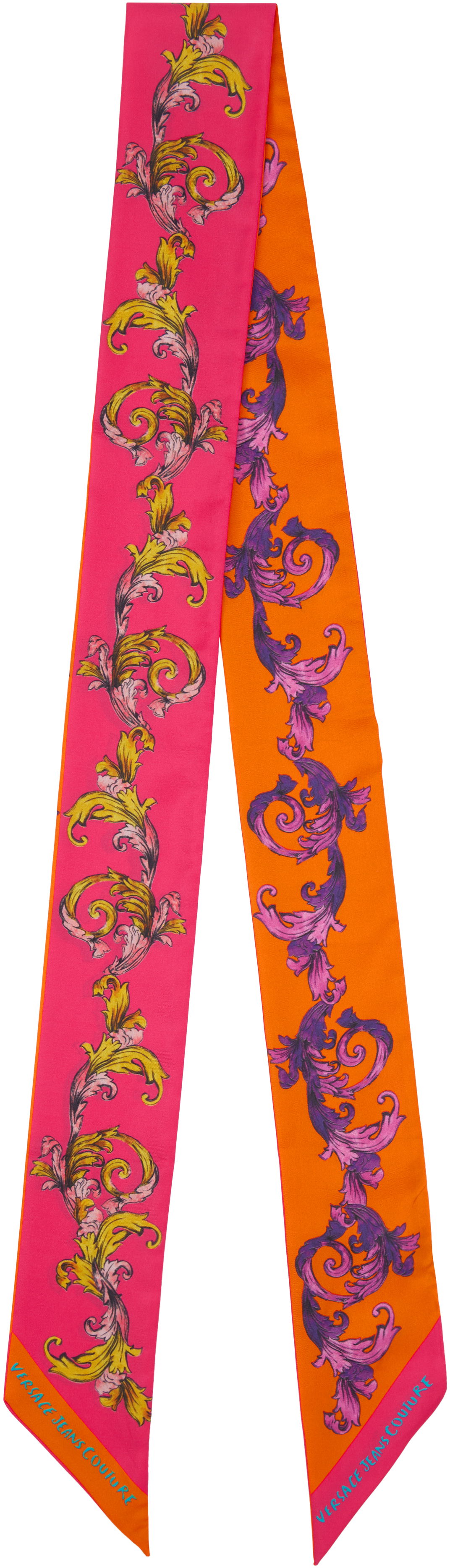 Šál Versace Versace Jeans Couture Barocco Skinny Silk Scarf Rôznofarebný | E78HA7H07_EZG356, 0