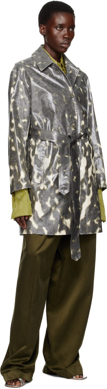 Pláštenka Dries Van Noten Dries Van Noten Water Repellent Mac Coat Šedá | 251-010209-1108, 3