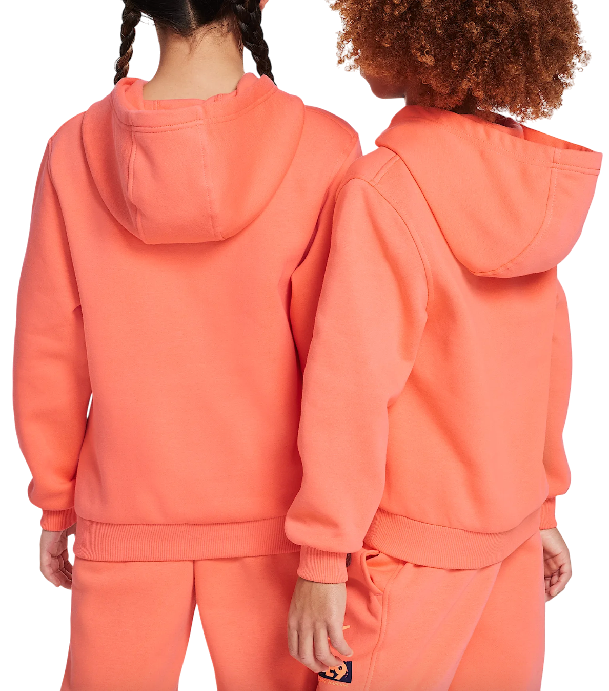 Mikina Nike Club Fleece Kids' Hoodie Oranžová | HJ3837, 1